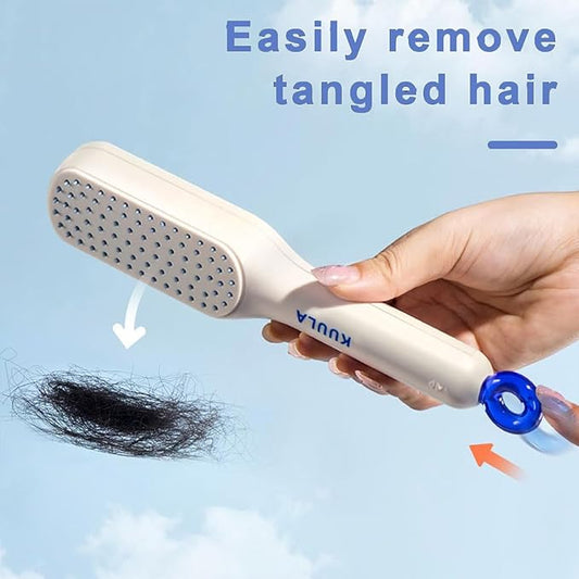 Self-Cleaning Hairbrush